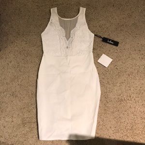 NWT White Lulus Dress. New with Tag Bachelorette!